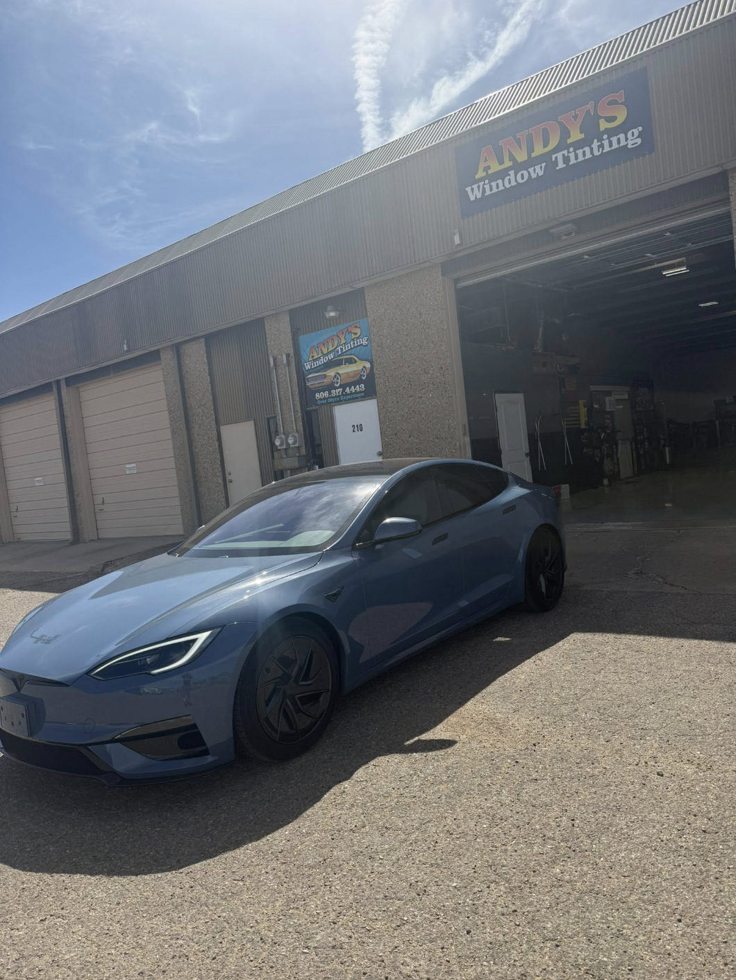 Andy's Window Tinting shop interior